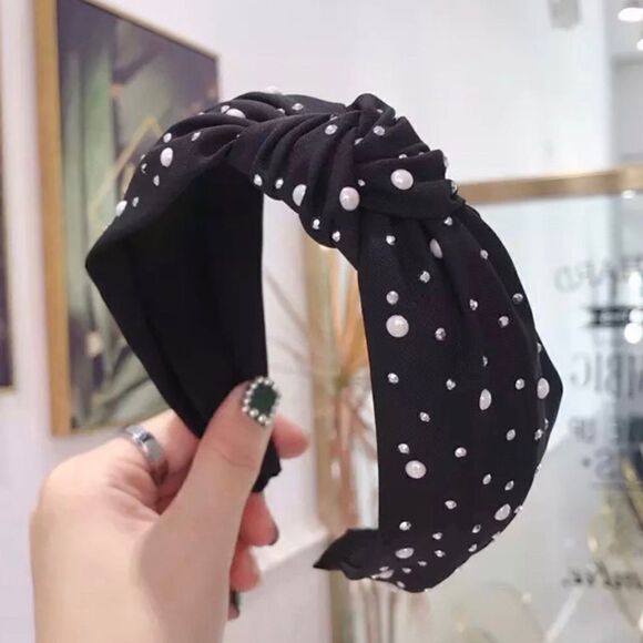 Headband beaded, GIFT IT black,durable, classy - Picture 2 of 9